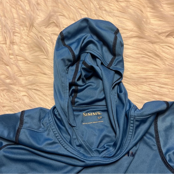 Simms Blue Rashguard Swim Top - Picture 3 of 4